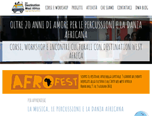 Tablet Screenshot of destinationwestafrica.org